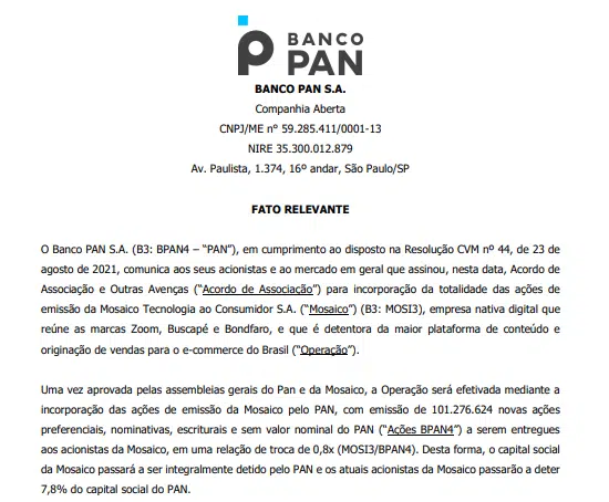 Banco Pan assina acordo de associação para incorporar a dona da Zoom, Buscapé e Bondfaro