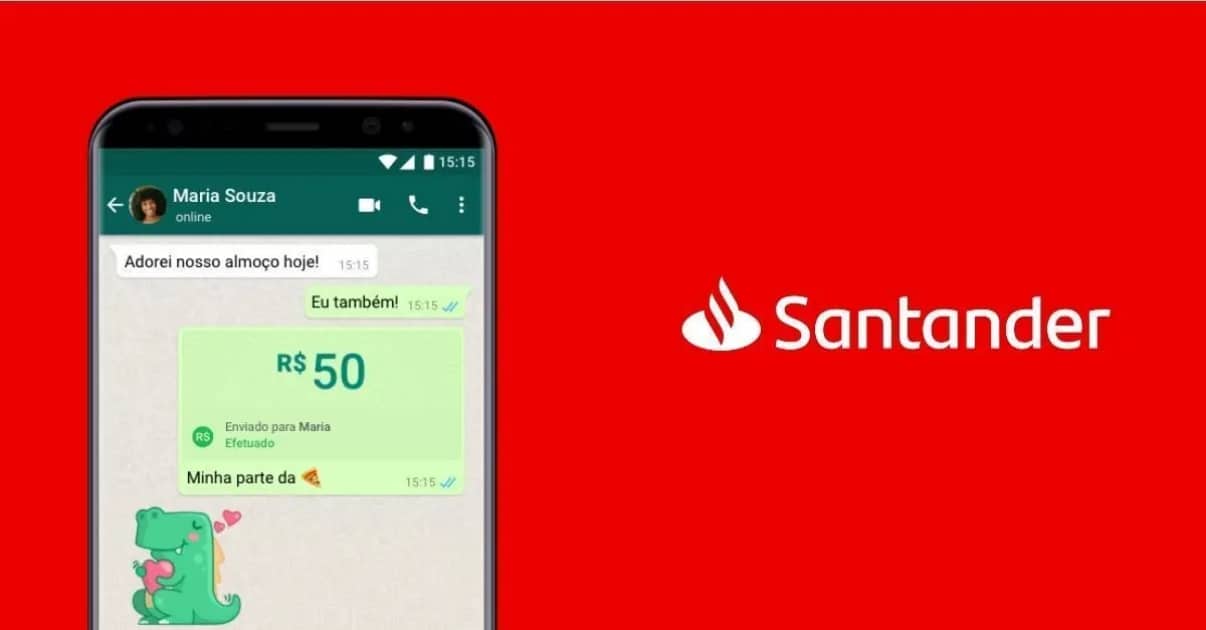 Santander estende seus serviços para o WhatsApp