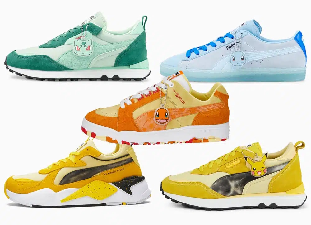 Puma cria coleção de tênis em parceria com Pokémon; Veja os modelos!