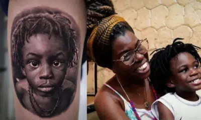 Uma criança de 4 anos teve seu rosto usado em uma tatuagem, sem autorização, durante a Tattoo Week, em São Paulo.