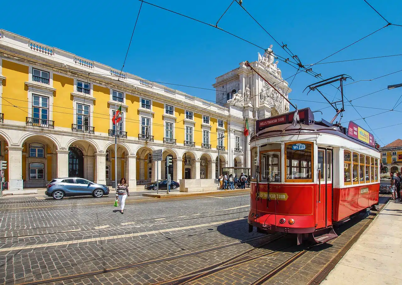 Imagem mostra região de Lisboa, em Portugal.