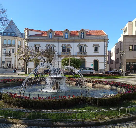 Imagem mostra uma praceta de Viseu, Região Central de Portugal.