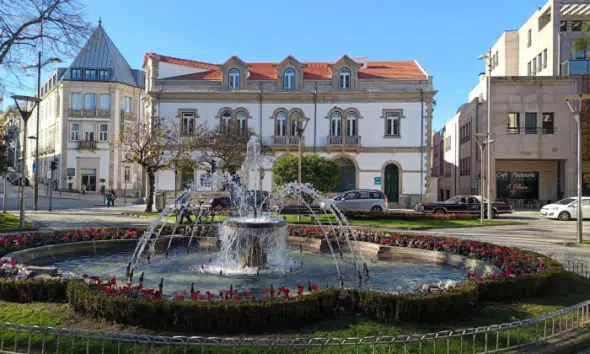 Imagem mostra uma praceta de Viseu, Região Central de Portugal.